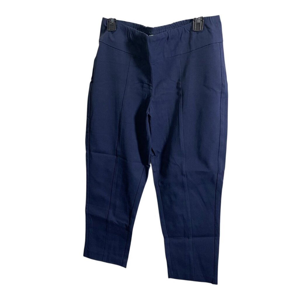 Isaac Mizrahi Live‎ Navy Capri Pants For Women With Pockets Sz 12P